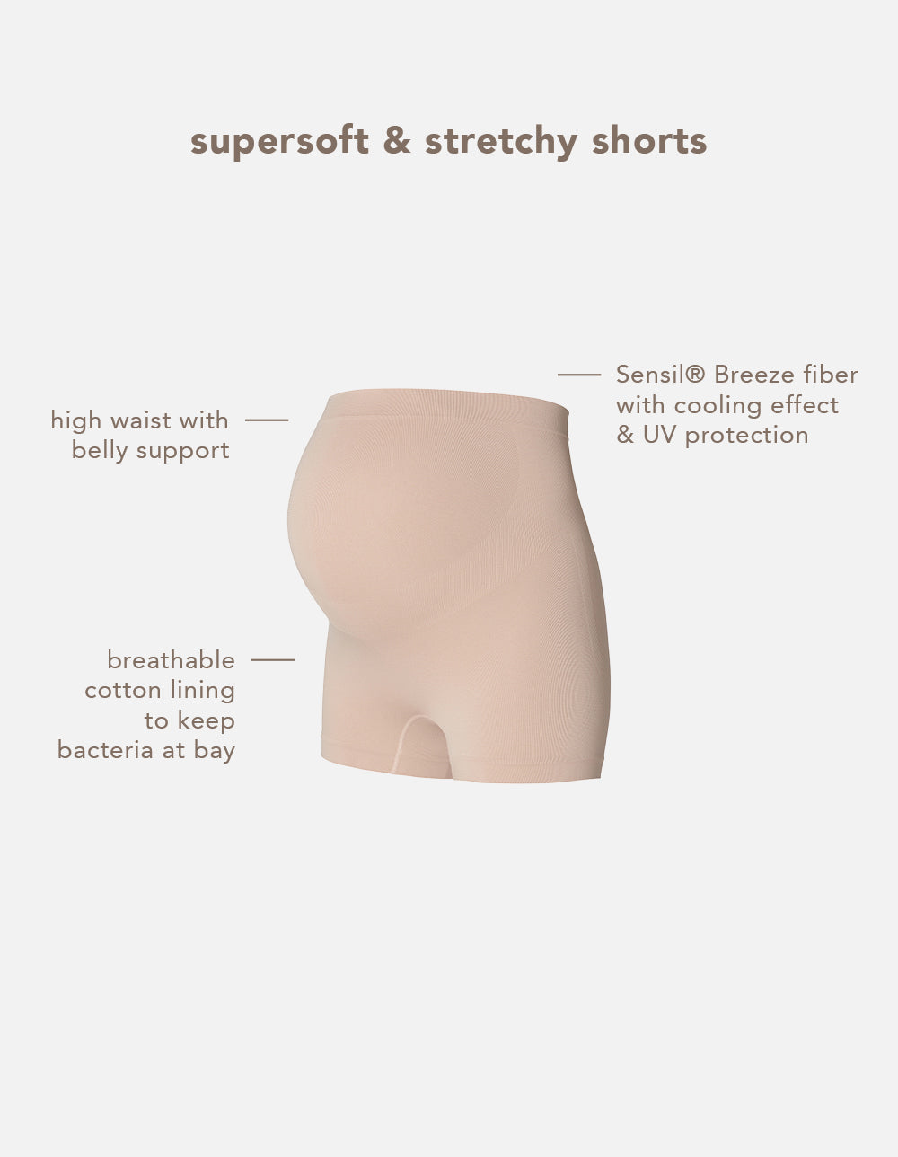 Lai seamless Sensil® shorts OTB Huid