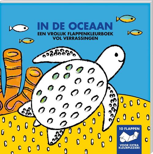 Flappenkleurboek: In de oceaan