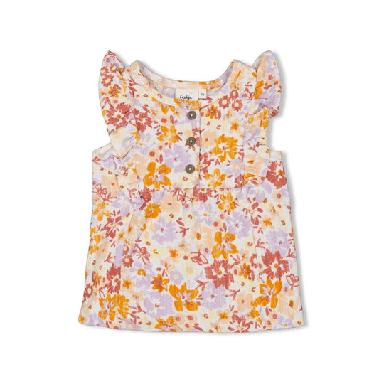 T-shirt ruches AOP - Sunny Side Up
