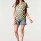 Jeans over the belly Short Light Grey