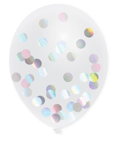 ballonnen confetti holograffic 30cm