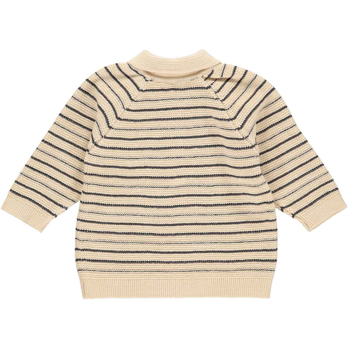 Knit stripe collar sweater baby