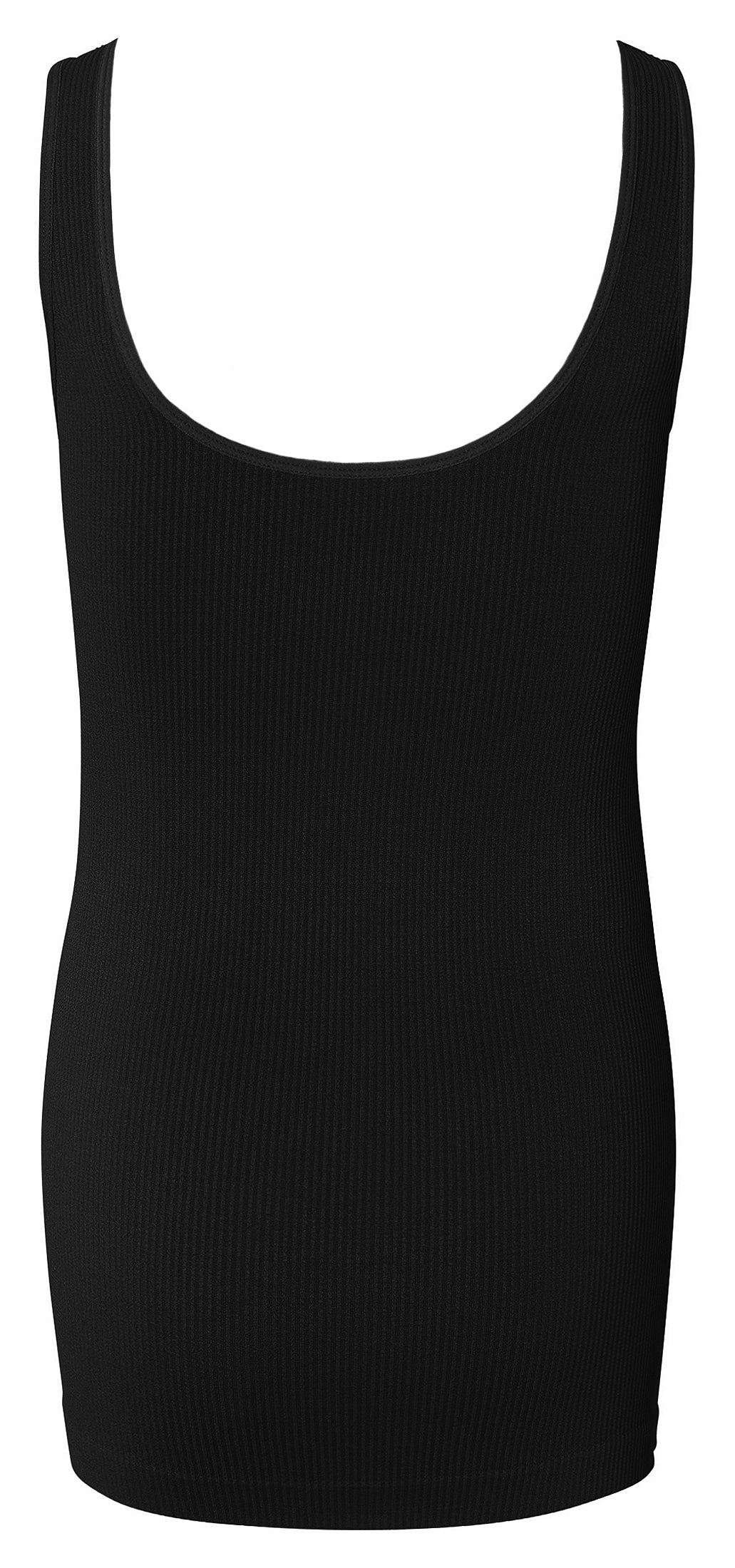 Sama seamless rib tanktop Zwart