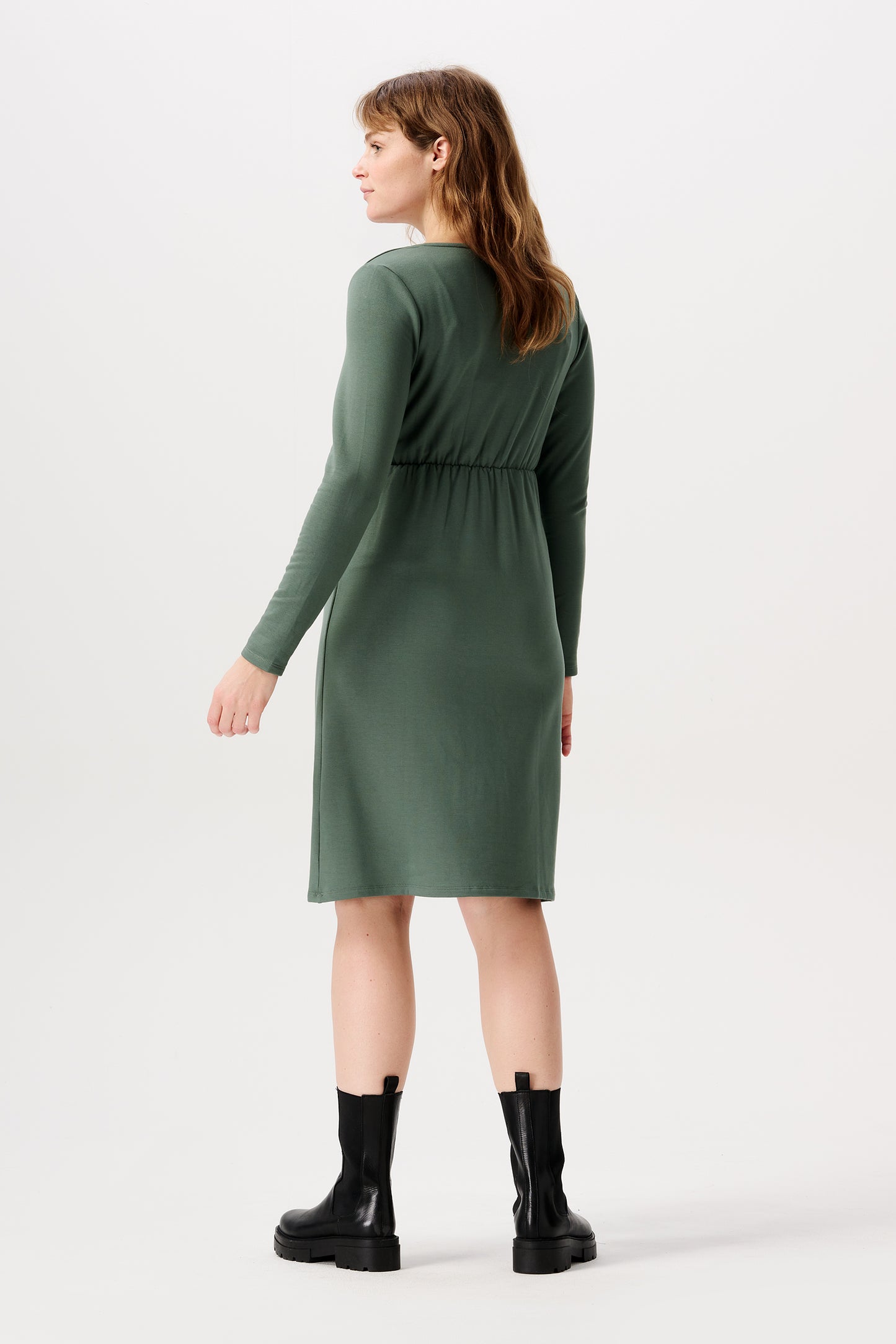 Dress Hollywood nursing long sleeve groen