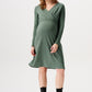 Dress Hollywood nursing long sleeve groen