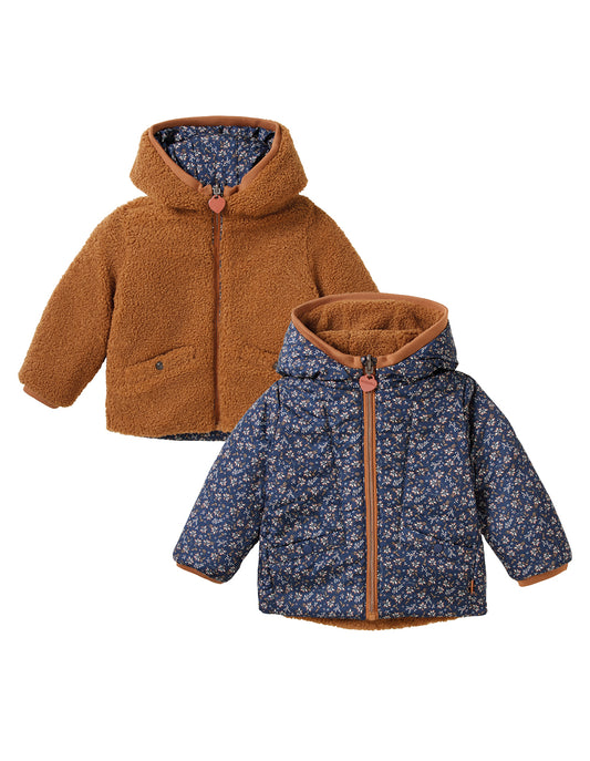 Girls Jacket Venice reversible allover print