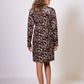 Dress Collar Velvet Leopard
