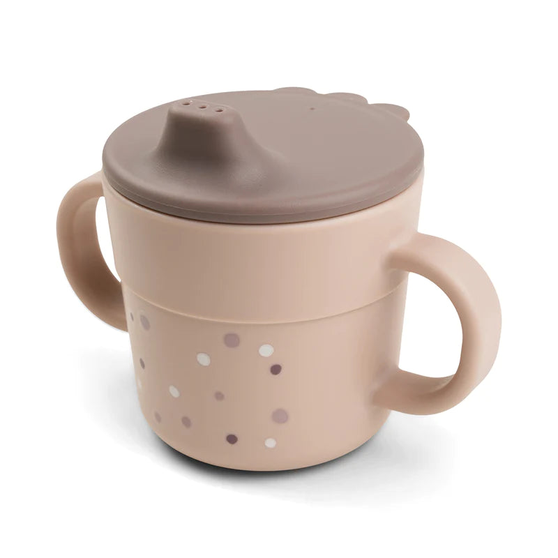 Done by deer Foodie spout cup Happy dots roze
