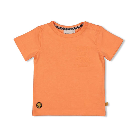 T-shirt - Checkmate oranje