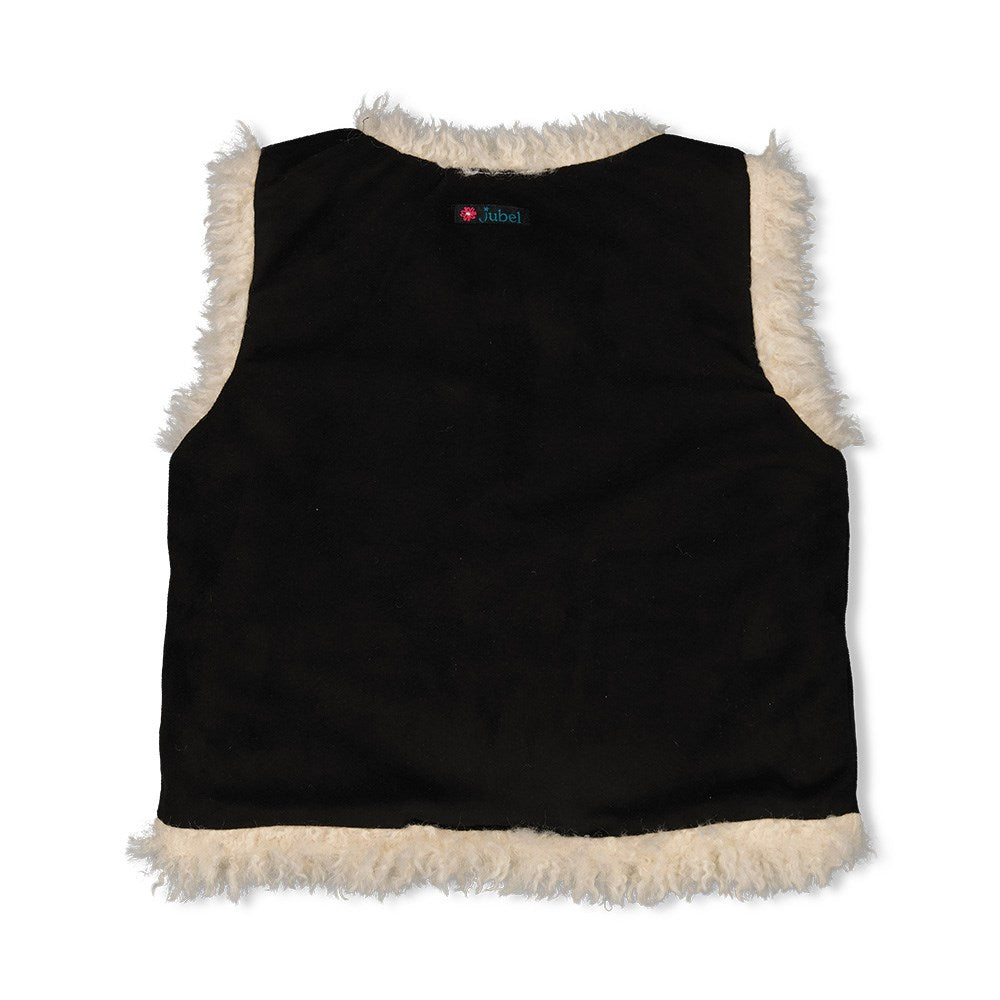 Omkeerbaar gilet suède look teddy - Girls Club