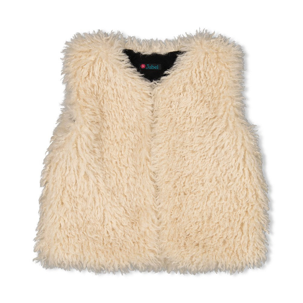 Omkeerbaar gilet suède look teddy - Girls Club