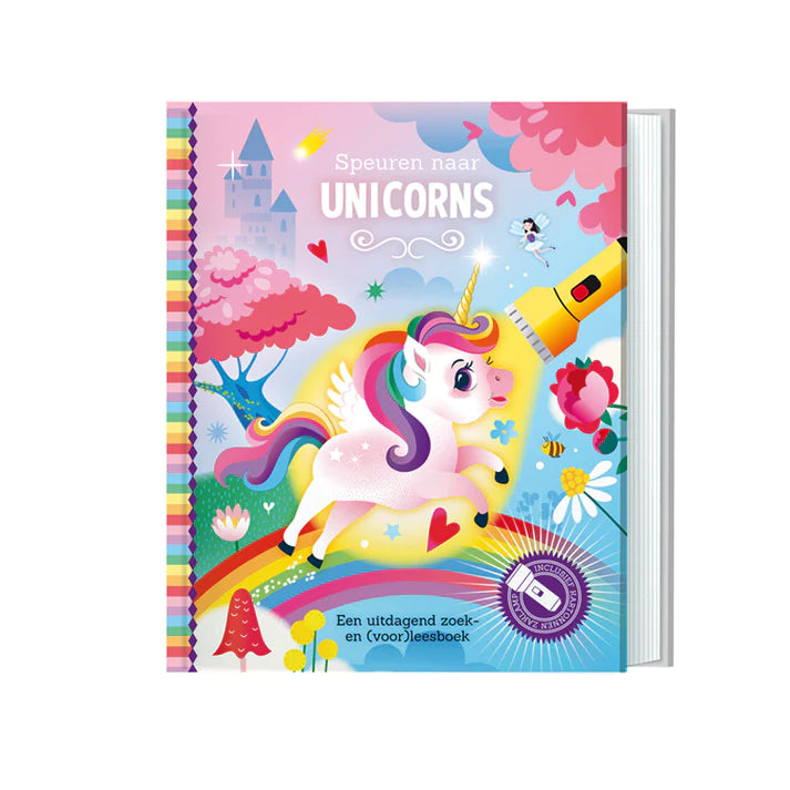Zaklampboek- speuren met unicorns