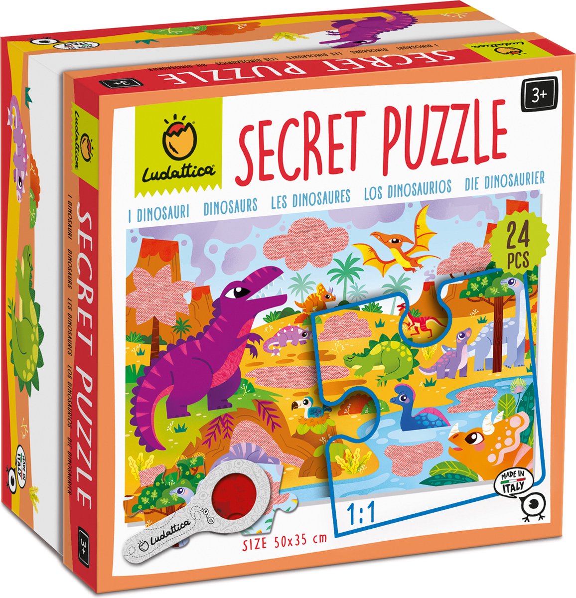 Geheime Puzzle-Dinosaurier