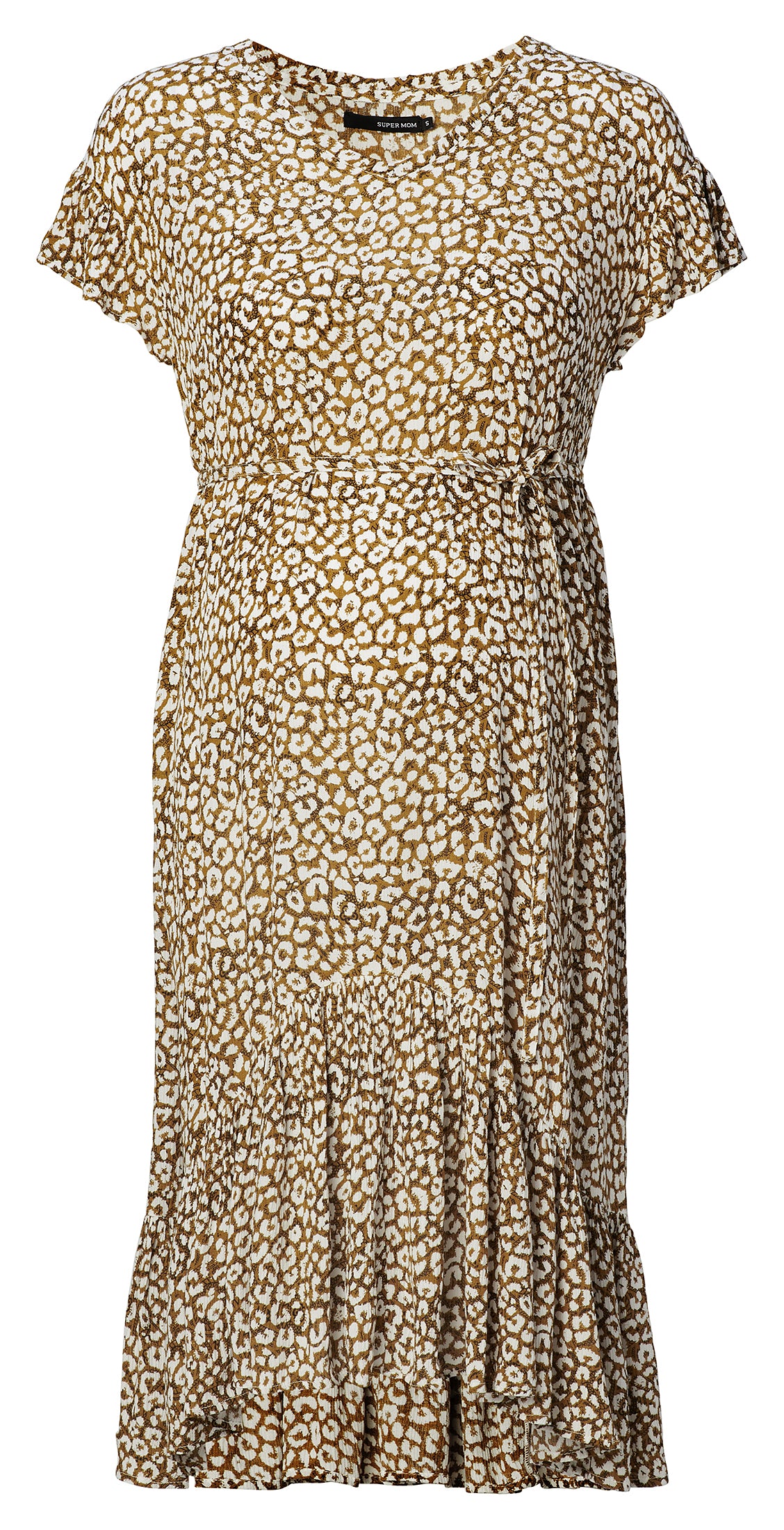 Dress ss AOP Woven Leopard