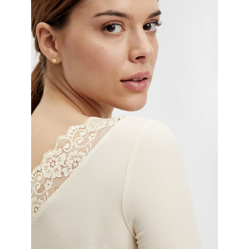 MLTRINA 2/4 JERSEY LACE TOP A.