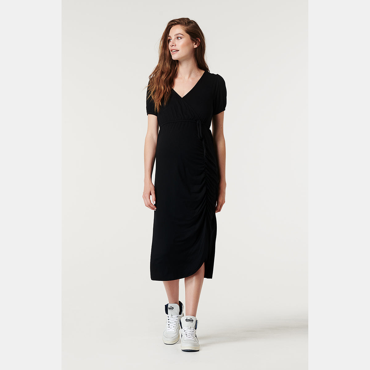 Dress nursing short sleeve Black