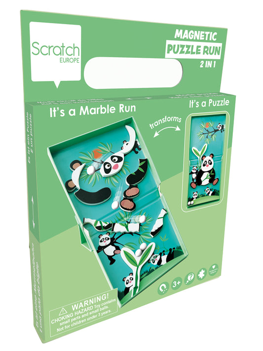 Scratch Magnetpuzzle Lauf Panda