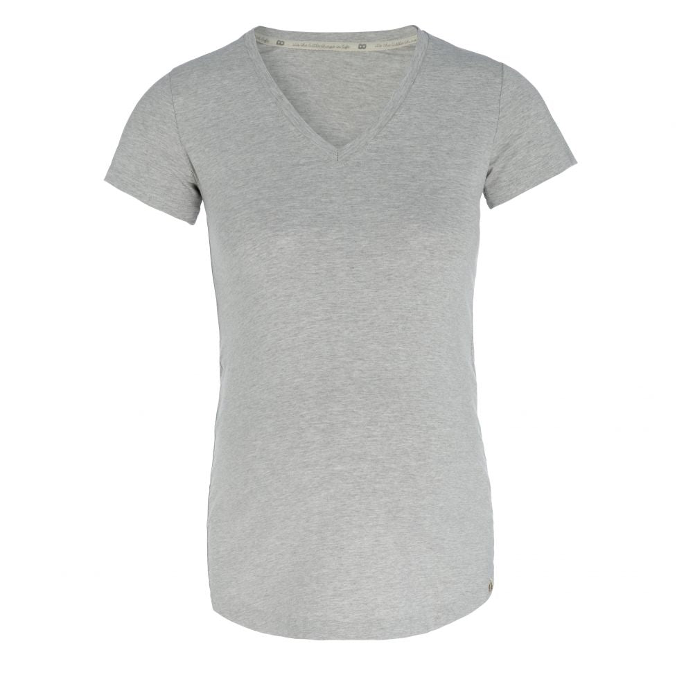 Zwangerschaps T-shirt Glow dusty grey