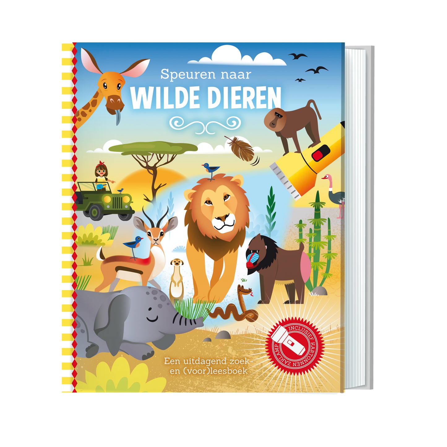 Taschenlampenbuch - Jagd auf wilde Tiere