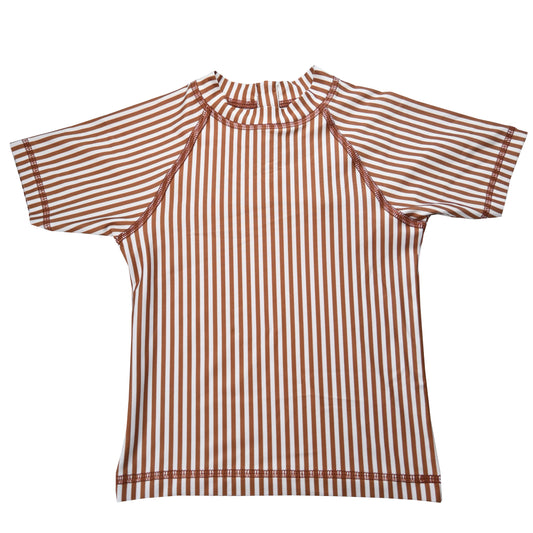 Slipstop Cognac stripe T-shirt UV