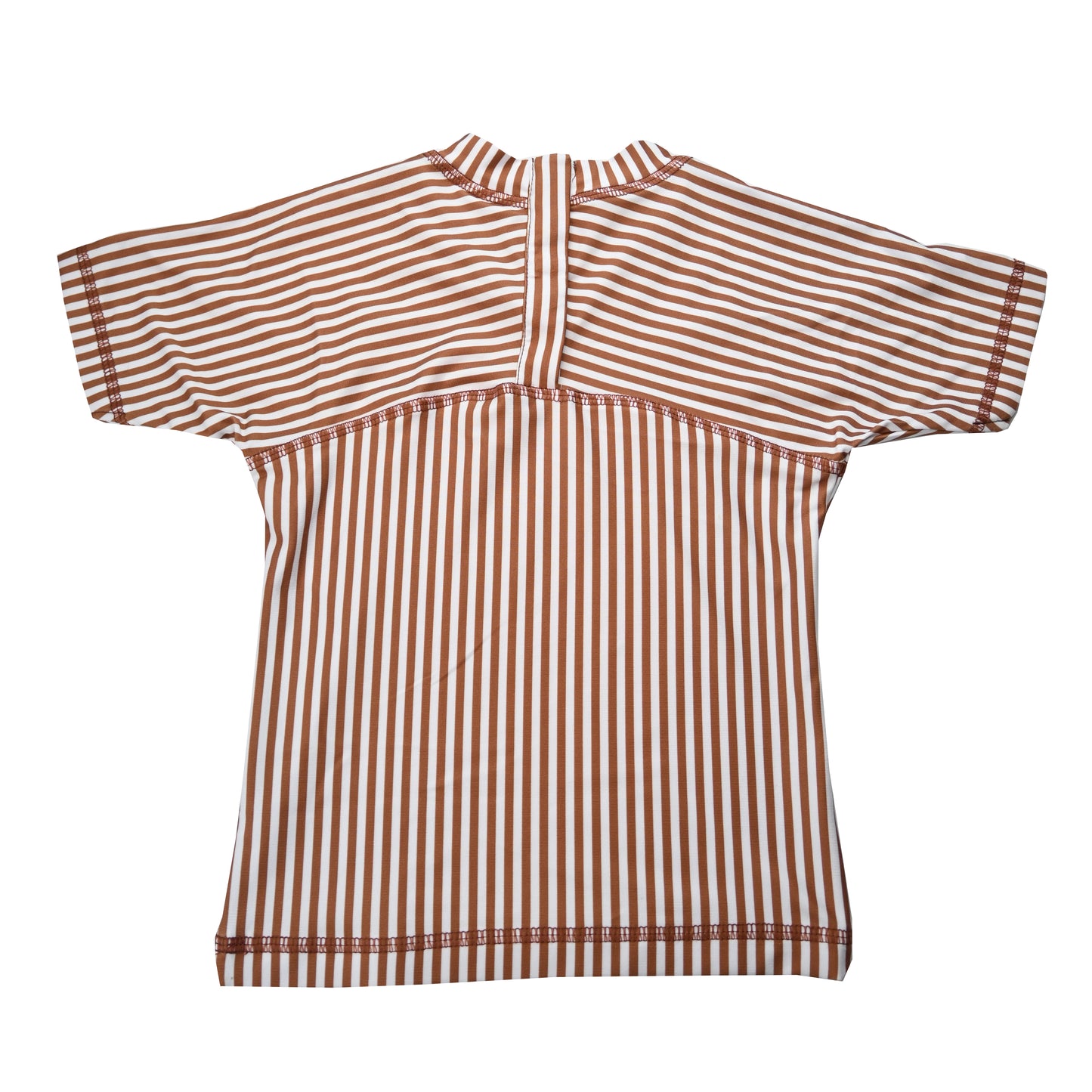 Slipstop Cognac gestreiftes T-Shirt UV
