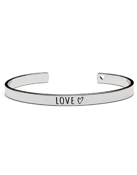 armband Bangle silver - LOVE