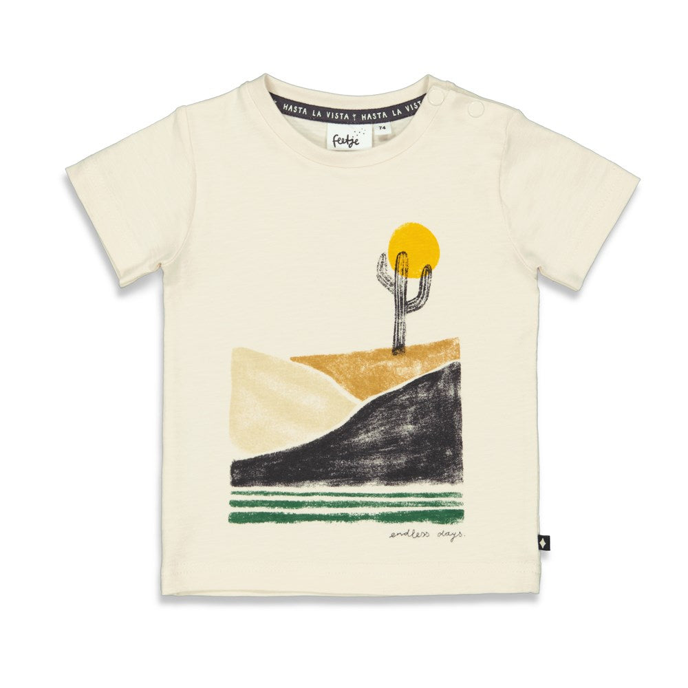 Feetje T-shirt - Tiki Island offwhite