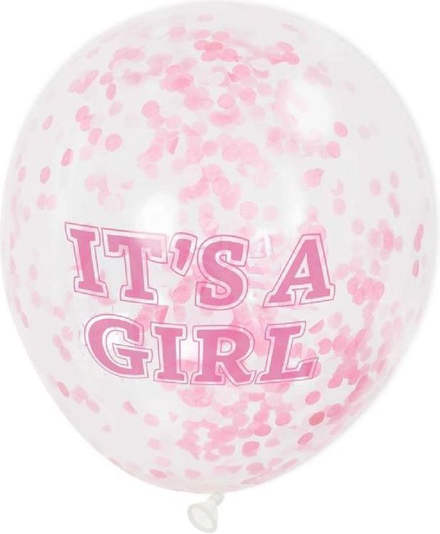 confetti balloon it´s a girl