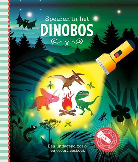 Taschenlampenbuch - Suchen im Dinowald